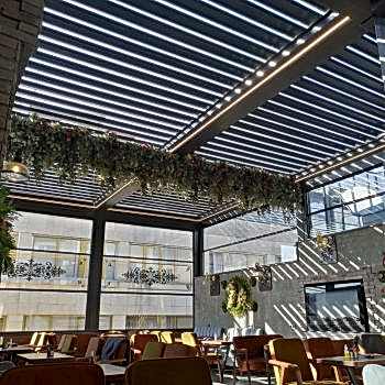 Raylı Tente Sistemleri Bioklimatik Pergola